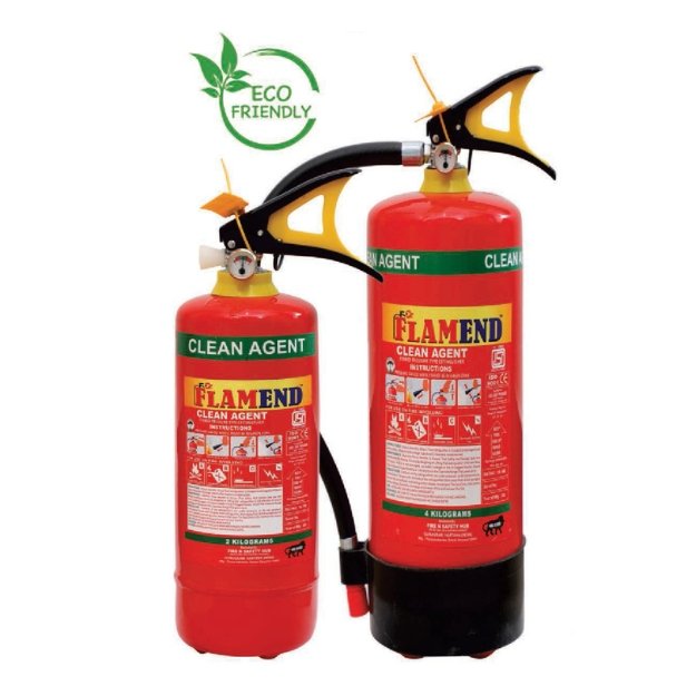 Clean Agent Based Portable Fire Extinguisher